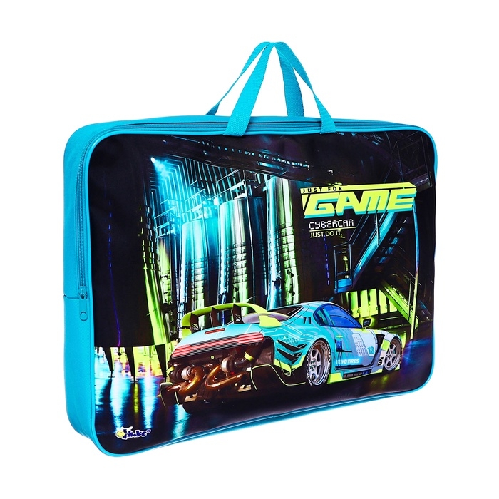 Папка для чертежей и рисунков А3, 470 х 350 х 75 мм, с ручками, текстильная, ПМД 3-20-4 Game auto (ручки-тесьма) 71729 Папка для чертежей и рисунков А3, 470 х 350 х 75 мм, с ручками, текстильная, ПМД 3-20-4 Game auto (ручки-тесьма) 71729