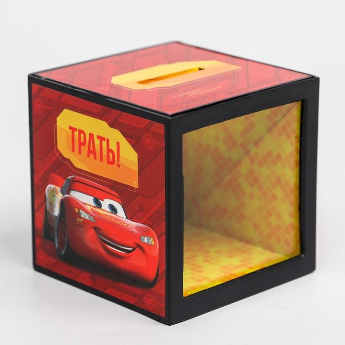 Копилка с фокусом, 7 х 7 см Копилка с фокусом, 7 х 7 см "Молния 95", Тачки