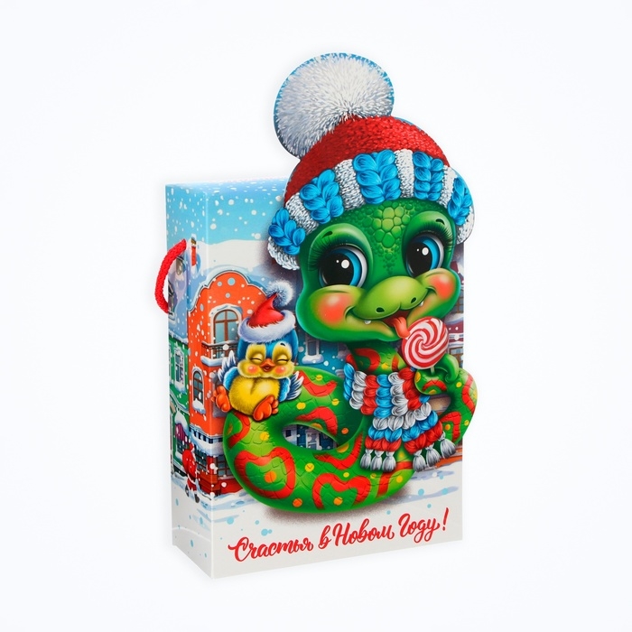 Подарочная коробка Подарочная коробка "Сладкоежка" 14 х 5,5 х 19 см,