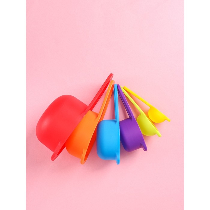 Набор мерных ложек Доляна «Креатив», 6 шт: 250 мл,125 мл, 85 мл, 60 мл,15 мл,7,5 мл, цвет МИКС Набор мерных ложек Доляна «Креатив», 6 шт: 250 мл,125 мл, 85 мл, 60 мл,15 мл,7,5 мл, цвет МИКС