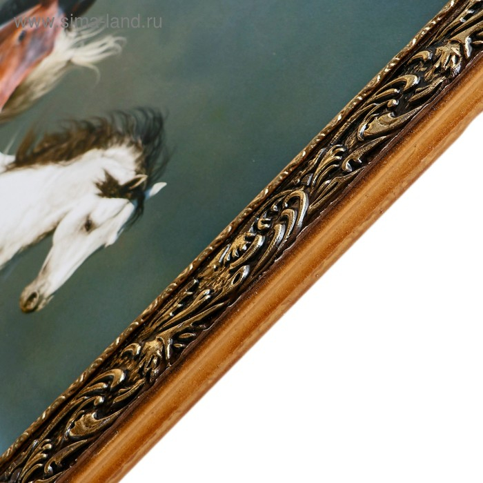 Картина  Картина "Табун лошадей"  66х106см