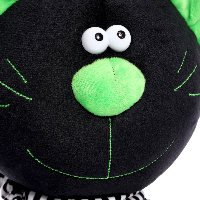 Мягкая игрушка «Кот Батон», цвет чёрный, 30 см Мягкая игрушка «Кот Батон», цвет чёрный, 30 см