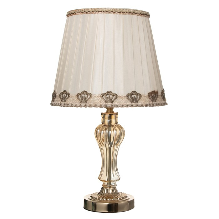 Лампа настольная "Азарт" 1x60Вт E27 золото  26х26х43 см