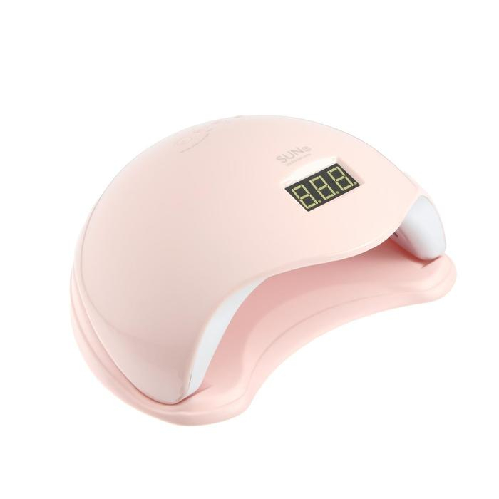 Лампа для гель-лака JessNail SUN 5, UV/LED, 48 Вт, таймер 10/30/60 сек, розовая Лампа для гель-лака JessNail SUN 5, UV/LED, 48 Вт, таймер 10/30/60 сек, розовая