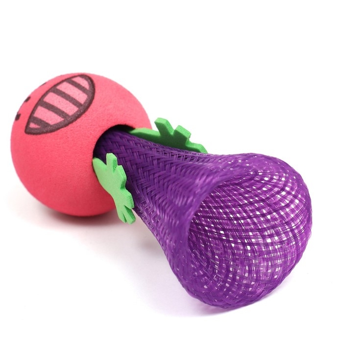 Игрушка для кошек  Игрушка для кошек "Пружинистый смайл", 4 см, микс цветов