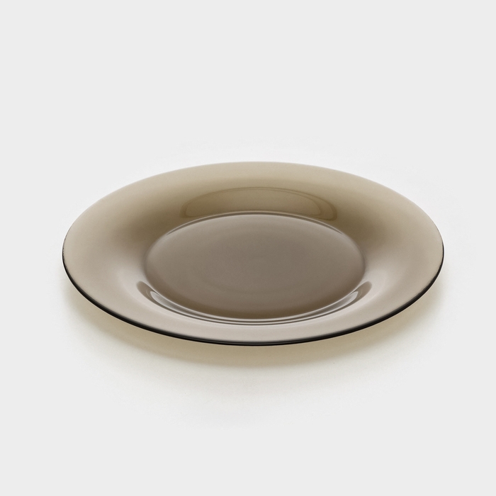 Тарелка плоская стеклянная Ambiante Eclipse, d=25 см, цвет коричневый Тарелка плоская стеклянная Ambiante Eclipse, d=25 см, цвет коричневый