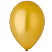 Шар латексный 11", металл, набор 100 шт., gold 39