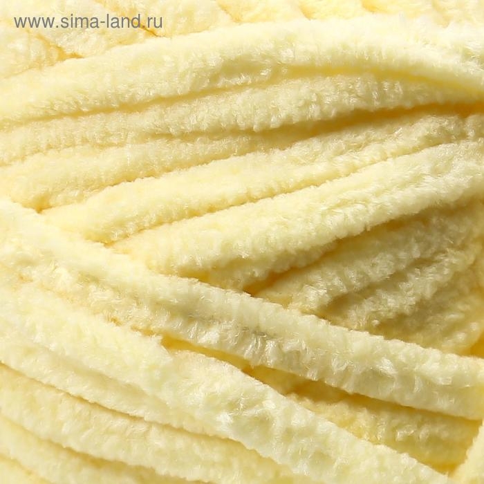 Пряжа Пряжа "Velluto" 100% микрополиэстер 68м/100гр (13 св. лимон)