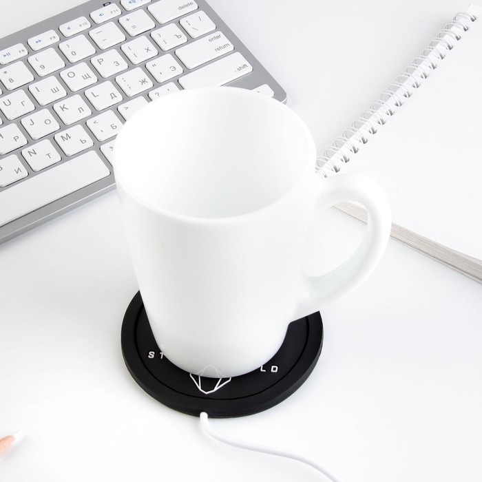 Подставка для кружки USB «Stay wild», подогреватель, 10 × 10 см Подставка для кружки USB «Stay wild», подогреватель, 10 × 10 см