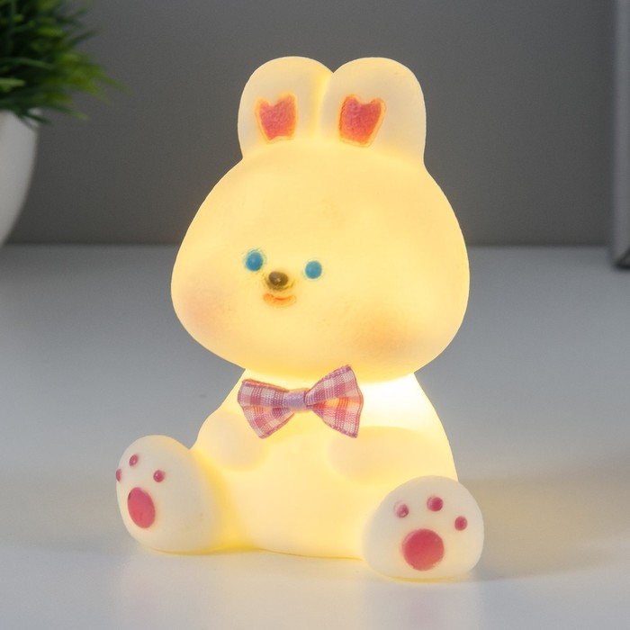 Ночник Ночник "Зайка" LED 1Вт 3х LR44 белый 5х7,5х10см RISALUX