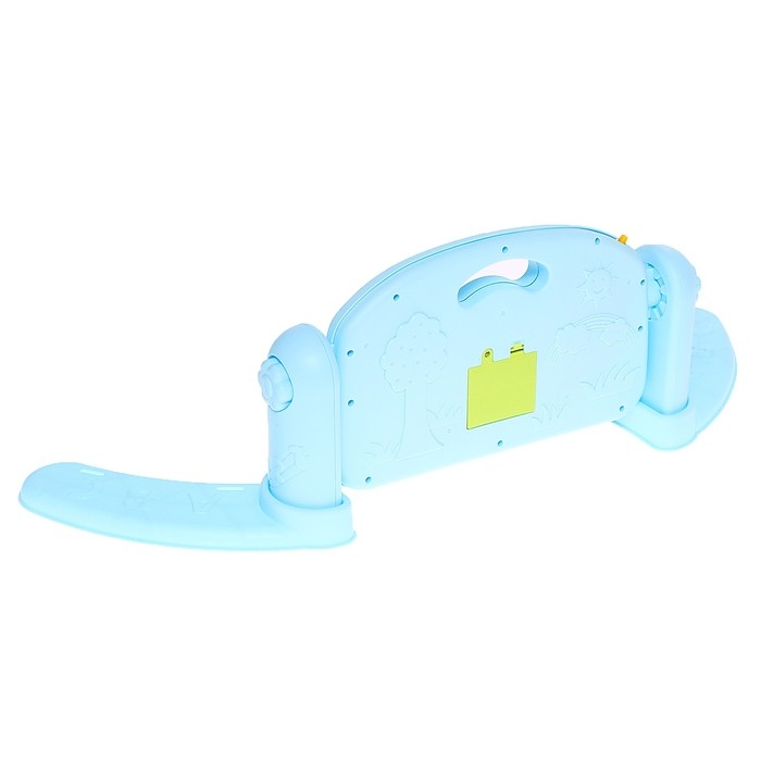 Музыкальный развивающий коврик с пианино, русская озвучка, свет, цвет голубой Музыкальный развивающий коврик с пианино, русская озвучка, свет, цвет голубой