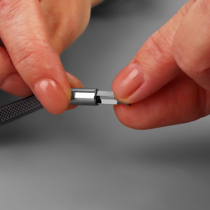 Наконечник для шнура цилиндр, d = 6 × 15 мм, 4 шт, цвет чёрный никель Наконечник для шнура цилиндр, d = 6 × 15 мм, 4 шт, цвет чёрный никель