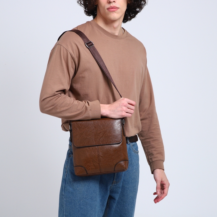 Сумка мужская, цвет коричневый Сумка мужская, цвет коричневый