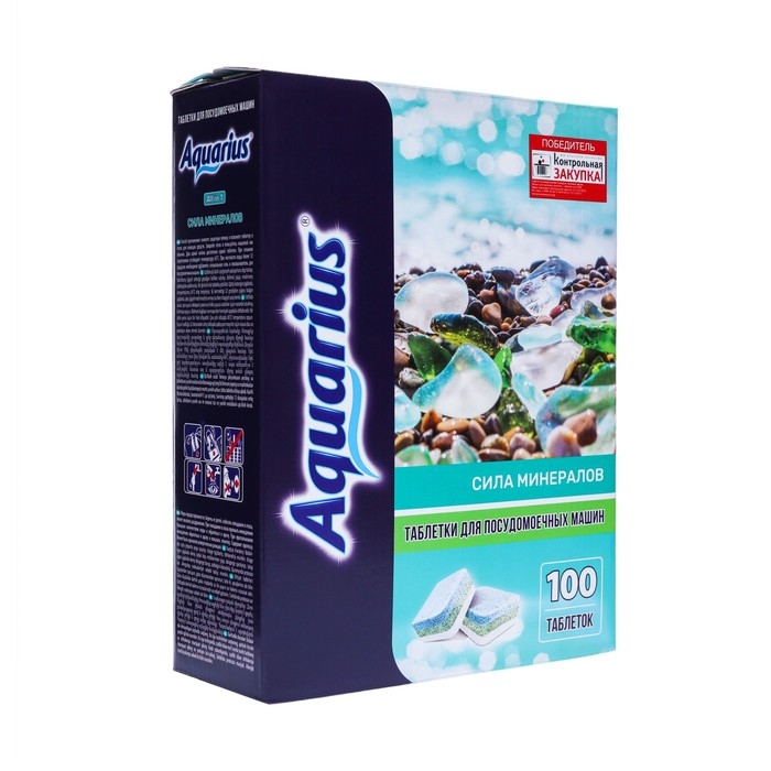 Таблетки для ПММ  Таблетки для ПММ "Aquarius" Сила Минералов, 100 шт