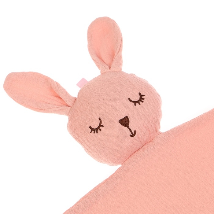 Комфортер - игрушка «Зайка», погремушка, цвет розовый, Mum&Baby