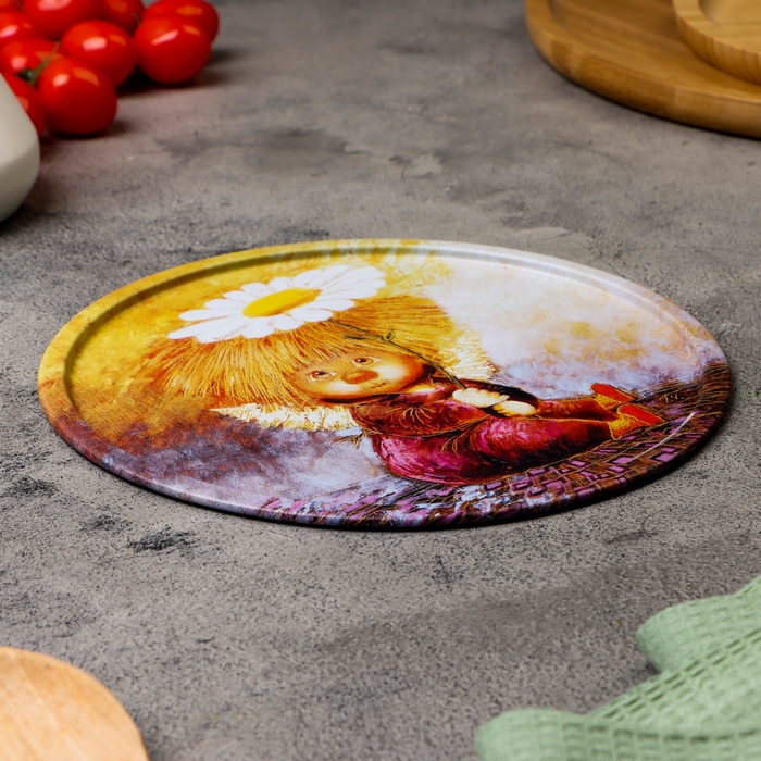 Тарелка декоративная Тарелка декоративная "Ангел надежды и веры", 20 х 0,4 х 0,32 см, металл