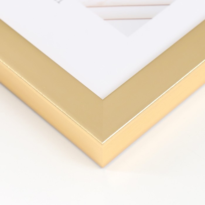 Фоторамка пластик Фоторамка пластик "МИРАМ" 15х21 см, 641811 золото (пластиковый экран)