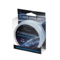 Леска монофильная ALLVEGA FX Fluorocarbon 100%, диаметр 0.30 мм, тест 8.76 кг, 30 м, прозрачная