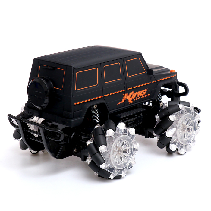 Машина радиоуправляемая «Внежорожник», 1:12, 4WD, движение во всех направлениях, работает от аккумулятора, цвет чёрный Машина радиоуправляемая «Внежорожник», 1:12, 4WD, движение во всех направлениях, работает от аккумулятора, цвет чёрный