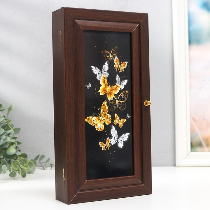 Ключница Ключница "Стайка" 16х31 см венге МИКС