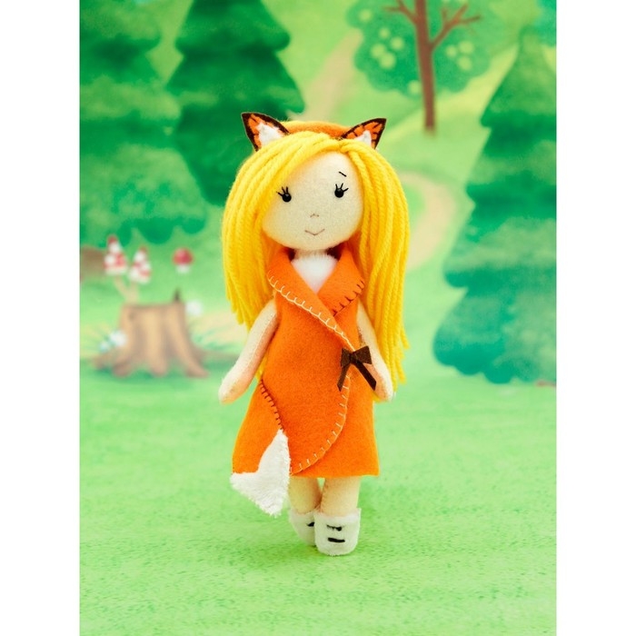 Набор по изготовлению игрушки из фетра «Девочка — лисичка» рост — 15 см Набор по изготовлению игрушки из фетра «Девочка — лисичка» рост — 15 см