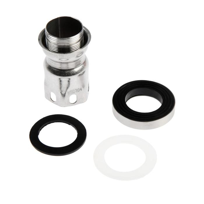 Смеситель для раковины Accoona A96103, однорычажный, с гайкой, нержавеющая сталь, сатин Смеситель для раковины Accoona A96103, однорычажный, с гайкой, нержавеющая сталь, сатин