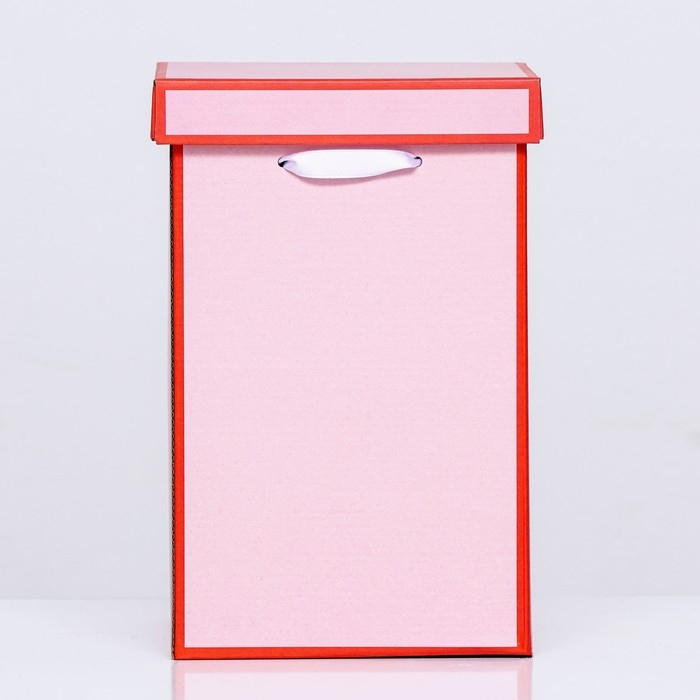 Коробка складная, красная, 14 х 23 см