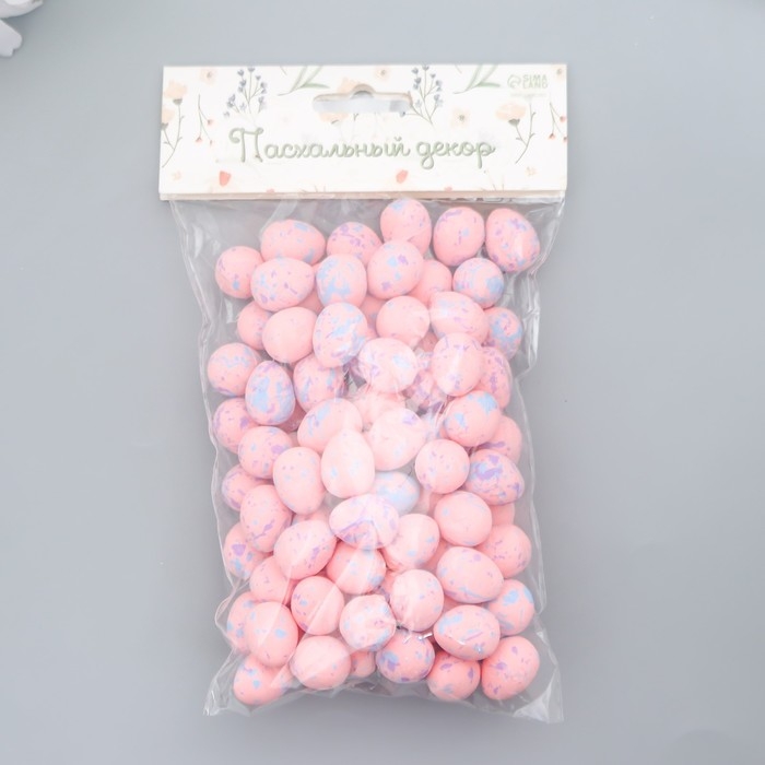 Декор пасхальный Декор пасхальный "Яйцо - акварельные пятна" набор 100 шт МИКС 1,8х1,5х1,5 см