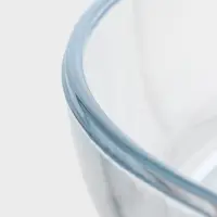 Утятница Paşabah&ccedil;e, 2.6/1.3 л, с крышкой-формой, овальная, жаропрочное стекло, прозрачная