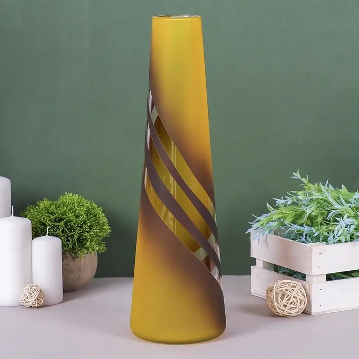 Ваза для цветов &laquo;Фэнтези&raquo;, 2 л, h=39 см, стекло, МИКС