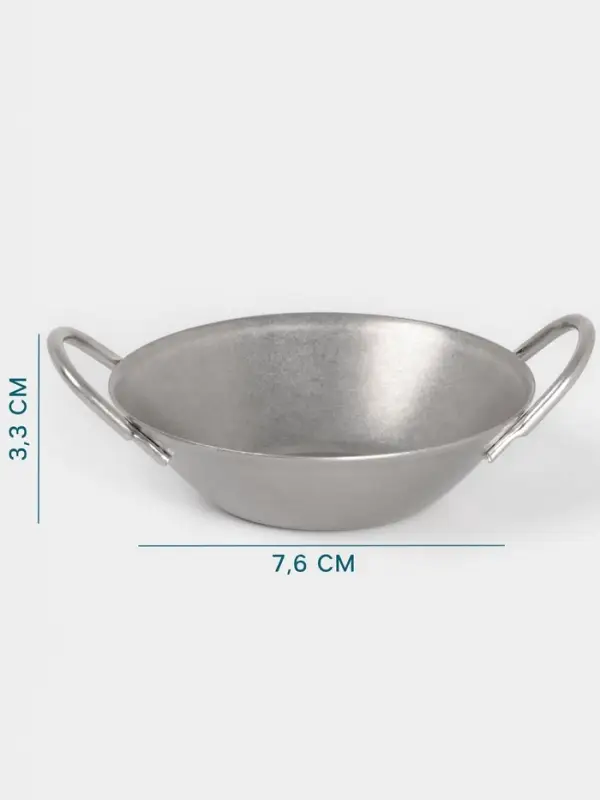 Соусник Hanna Kn&ouml;vell Vanha, 60 мл, 7.6&times;3.3 см, с ручками, нержавеющая сталь, серебристый