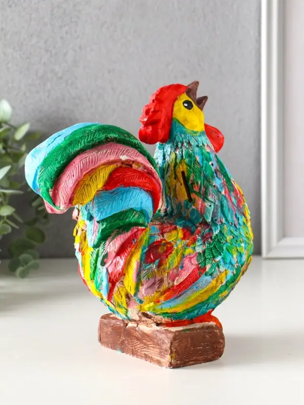 Копилка для денег «Петух», гипс, 21.5×19×11 см Копилка для денег «Петух», гипс, 21.5×19×11 см