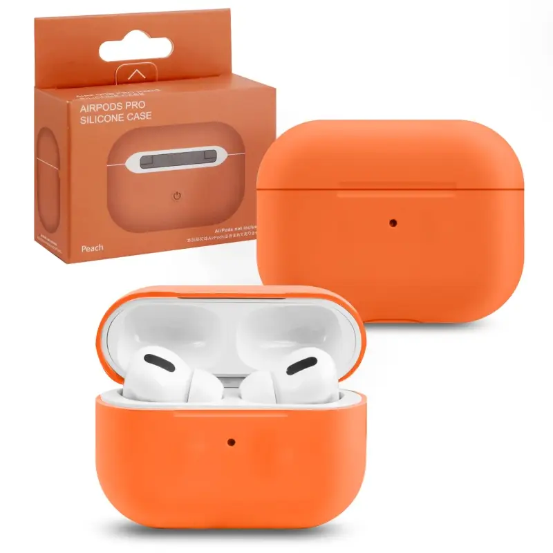Чехол для AirPods Pro Silicone Peach