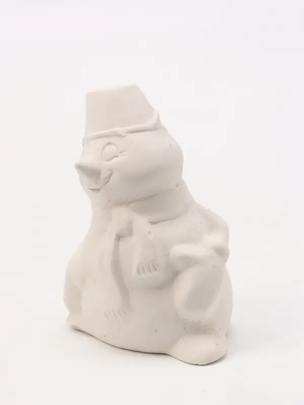 Фигурка декоративная &laquo;Снеговик&raquo;, неокрашенная, 11&times;7&times;5 см, белая