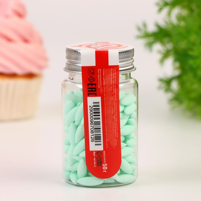 Кондитерская посыпка &laquo;Рис мятный", 50 г