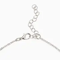 Гарнитур 5 предметов: 4 пары пусет, кулон &laquo;Гимнастка&raquo;, белые в серебре, 40 см