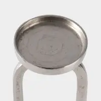Подсвечник &laquo;Эллипс&raquo;, 9&times;8.5&times;24.5 см, d=7.5 см, алюминий, мрамор