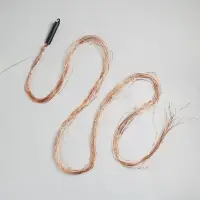 Гирлянда &laquo;Конский хвост&raquo; 20 нитей по 2 м, IP20, медная нить, 400 LED, свечение тёплое белое, 12 В