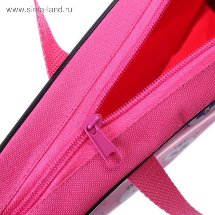 Папка с ручками текстильная, А4, 330 х 260 х 70 мм, Calligrata, «Единорожки»