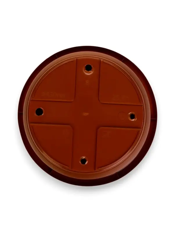 Горшок для цветов с поддоном &laquo;Борнео&raquo;, 25.8 л, пластиковый, цвет терракотовый