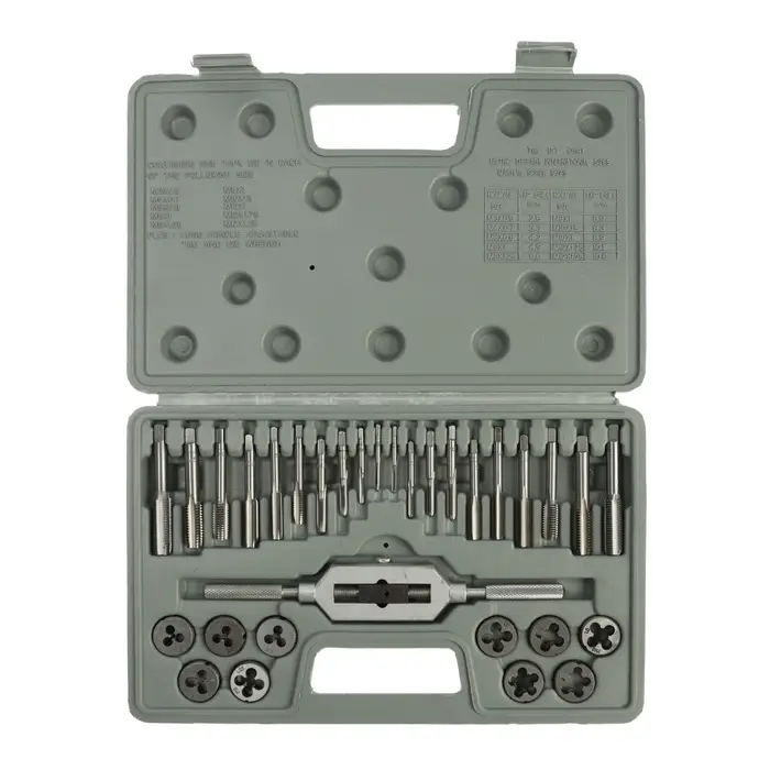 Набор метчиков и плашек ТУНДРА, М3 - М12, 31 предмет