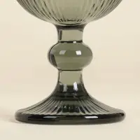 Бокалы для вина SL Home &laquo;Модерн&raquo;, 250 мл, 8&times;14.5 см, набор 2 шт., стекло, графитовые