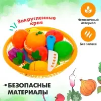 Набор продуктов - нарезка &laquo;Поварёнок&raquo;, в корзинке, на липучках, 12 предметов, МИКС