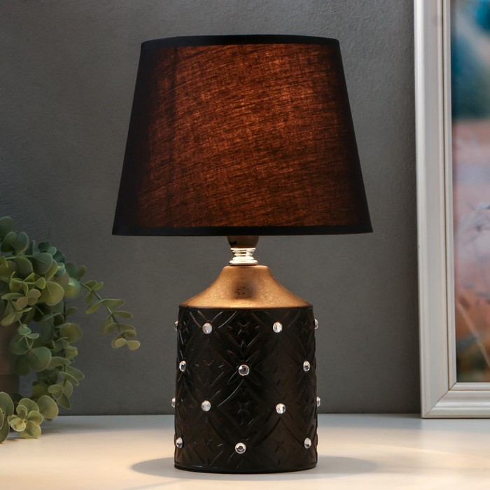 Лампа настольная 16734/1BK E14 40Вт черный  h.32см RISALUX