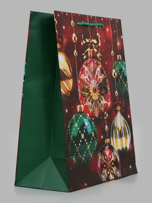 Пакет подарочный &laquo;Новогодняя коллекция&raquo;, 26&times;12&times;32 см