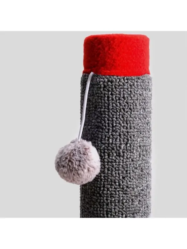 Когтеточка &laquo;Столбик&raquo; Lowcost, 54&times;31 см, с игрушкой, ковролин, МИКС