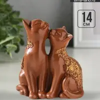 Фигурка полистоун &laquo;Кот и Кошка&raquo;, 14&times;13 см