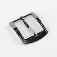 Пряжка для ремня, 6.3&times;5.5 см, 40 мм, цвет чёрный никель