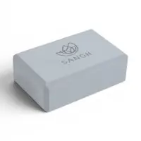 Блок для йоги 23&times;15&times;7.5 см, вес 120 г, серый