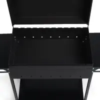Мангал GrilMe, 35&times;115&times;83 см, сталь 2 мм, 2 полки, колёса